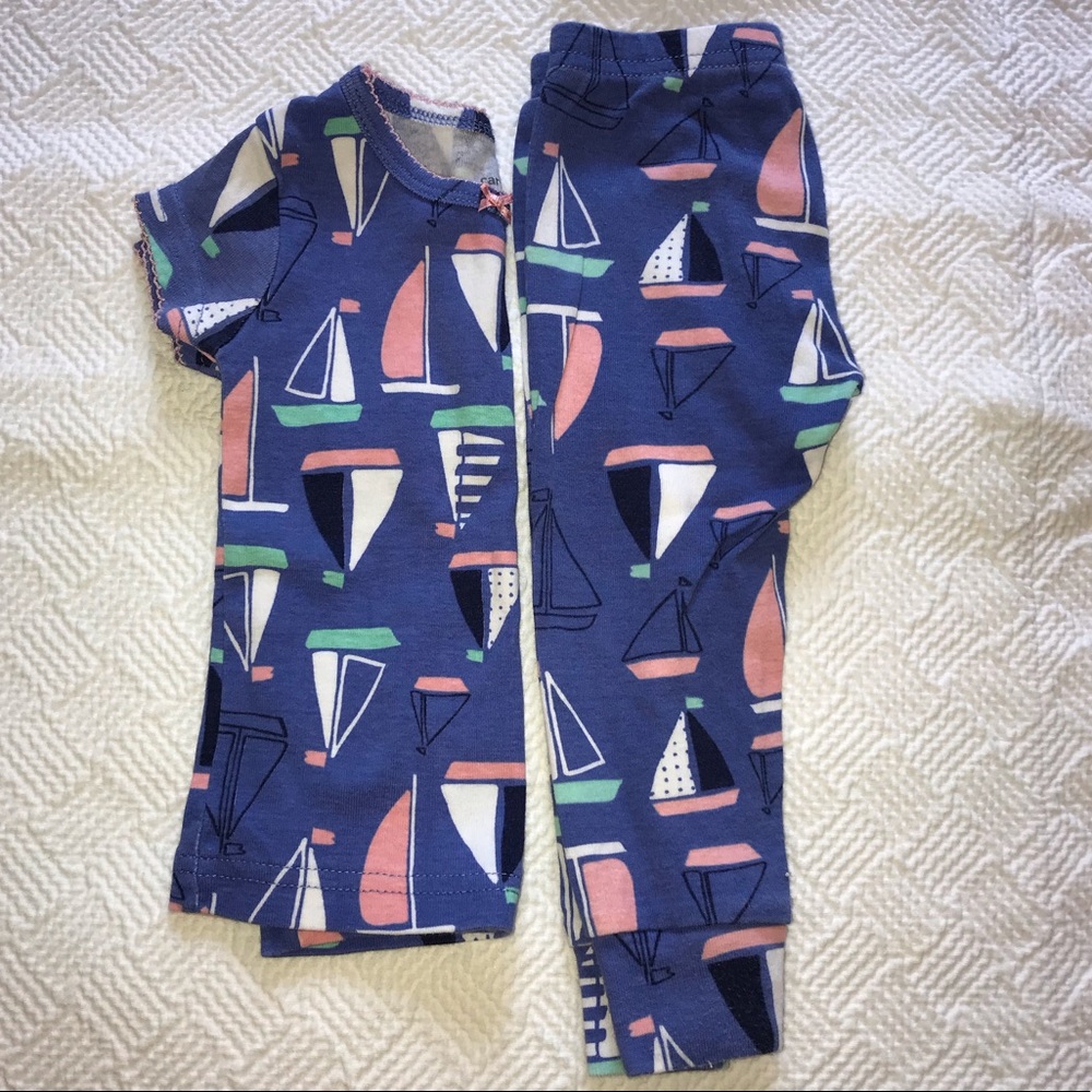 CARTER’S Pajamas (3) Sets Size 12 Months Girls